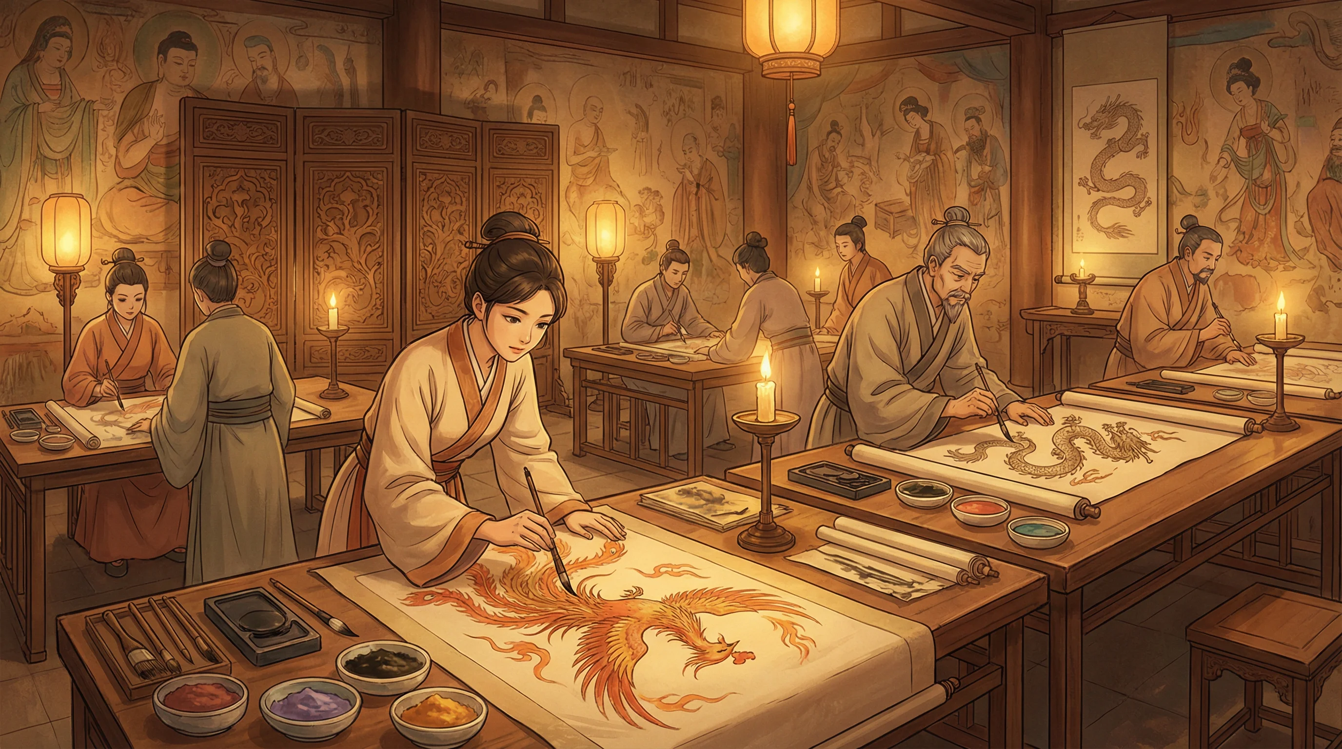 画师入驻 - 神武天宫怎么加点 国风动漫画师